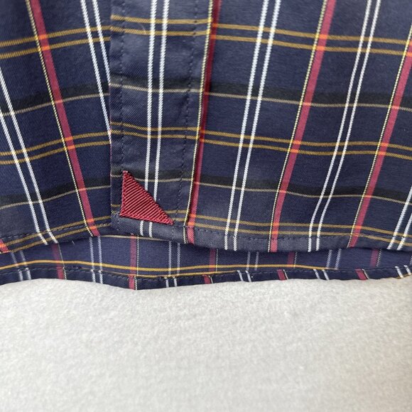 Untuckit Valencay Shirt Men XL Long Sleeve Blue Geometric Wrinkle Free Polyester - Picture 3 of 11